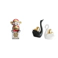 thumbnail image 1 of Figura de escritorio,Figura de Dios de la Fortuna de Dibujos Animados,Regalo Feng Shui,estatua de cisne,Estatuas y figuras de cisnes de cerámica moderna,Escultura de animales como decoración, 1 of 8