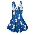 thumbnail image 5 of Uourmeti Cute Westie Dog Print Skirted One-Piece Swimsuit for Girls - Quick Dry, Stretchy Swim Dress for Beach & Pool Vacation, 5 of 8