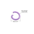 thumbnail image 2 of Uxcell Open Jump Rings, 8mm Colorful O-ring Connectors for DIY Crafts, Purple, 160Pack, 2 of 4