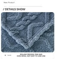 thumbnail image 5 of Cooling Blanket, Hwkond Double-sided Flannel Taffeta Blanket Comfort Conditioning Cover Blanket Nap Sofa Blanket 9 Colors Available,70x100cm, 5 of 8