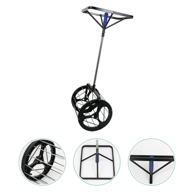 USHOBE Tennis Ball Collector with Adjustable Handle Black Ball Picker for Efficient Court and Training Use