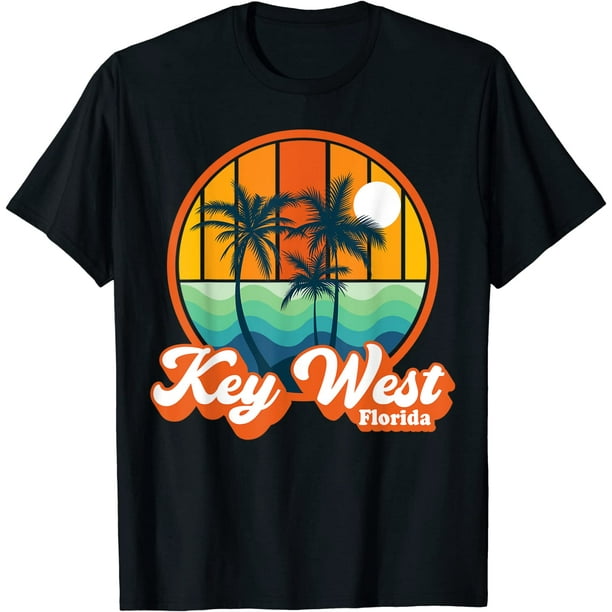 Mens Vacation Beach T-Shirt Vintage Key West Florida Summer Vacation ...