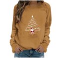 thumbnail image 2 of Merry Christmas Sweatshirts Womens Crewneck Christmas Printed Shirts Loose Long Sleeve Blouses Casual Xmas Sweatshirt Holiday Party Pullover Sweater Tops, 2 of 5