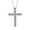 Silver, variant on SUETOR S925 Sterling Silver/Gold Plated Moissanite Cross Necklace – 2.2-Carat D-Color Moissanite, Hypoallergenic, 20-Inch Chain, Perfect Christian Gift