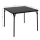 thumbnail image 2 of Yeshouse Mesa plegable de 85 cm, cuadrada y portátil con cojín suave de poliuretano, de metal negro, ideal para sala de estar, oficina y camping., 2 of 7