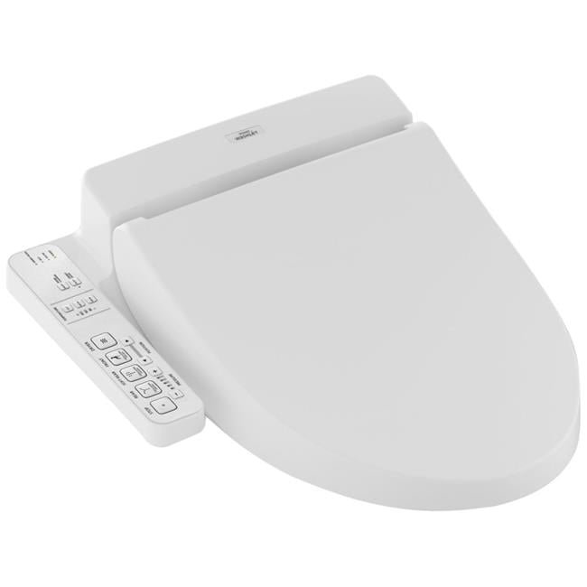 Toto SW203301 Washlet C100 Round Bidet Toilet Seat with PreMist, Cotton