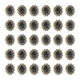 thumbnail image 6 of LABSERRON 50Pcs Rhinestone Glass Buttons Grey Sunflower Shape Fine Cutting Diy Craft Sewing Accessories 1.2X0.47In, 6 of 8
