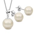 thumbnail image 1 of Set Collar Dije Perla Aretes Poste Zvezda Plata 0.925 Mujer crema Unitalla, 1 of 4