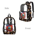 thumbnail image 2 of Whosucclay Football Pattern Shoulder Bag for Girls Boys, 17 Inch Heavy Duty Transparent School Bag Kindergarten Elementary with Large Capacity Adjustable Straps, 2 of 10
