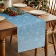thumbnail image 3 of Table Runner Dresser Scarves 48 Inch Long,Christmas Winter Snowflakes Linen Dining Table Runners, 3 of 9