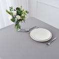 thumbnail image 4 of Textured Tablecloth Stain Resistant Waterproof and Wrinkle Resistant Washable Soft Table Cloth, Fabric Table Cover for Dining Room and Outdoor Use, Rectangle 60 x 120 Inch, Light Grey, 4 of 6