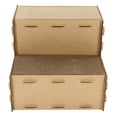 thumbnail image 3 of Tarjeta para rascar de casa para gatos, doble capa, superior desmontable, rascadores corrugados encantadores, cueva para gatos, tarjeta para rascar para casa de gatos M, 3 of 5