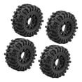 thumbnail image 1 of Milaget Tires 4Pcs Upgrade Easy Installation Professional 12mm, 14mm, 17mm Adapter Included Sturdy Modification for 1/10 Slash Senton Black, 1 of 9