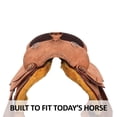 thumbnail image 3 of Schneiders Jackson II Roughout Work Saddle | Secure Fit | Light Oil | Size 17, 3 of 7