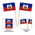 thumbnail image 3 of Banderines de palillo AhfuLife Haití, 100 piezas, doble cara, 3 of 7
