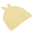 thumbnail image 4 of Newborn Baby Hat, Warm Light Breathable Yellow Baby Beanie Hat  For Home, 4 of 8