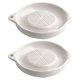 thumbnail image 1 of 2 Pcs Convenient Eating Bowls Ginger Grinders Ceramic Pumpkin Mincers (White), 1 of 4
