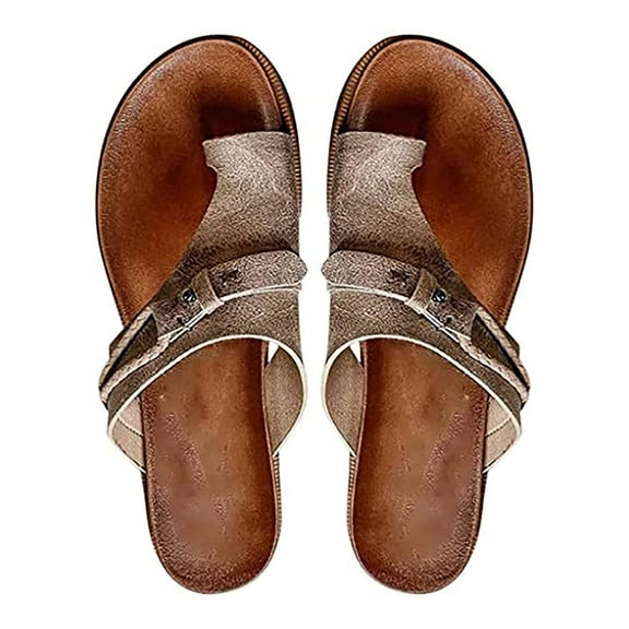 Penkiiy Low-heel European And American Flip Flops Fashion Women's Sandals And Women's Shoes