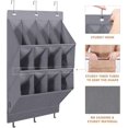 thumbnail image 3 of Shoe Organizer,Hanging Shoe Organizer,12 Pockets Shoe Storage Rack,Grey, 3 of 4