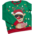 thumbnail image 3 of Quad Seven Boys' Ugly Christmas Sweater - Fleece Novelty Xmas Holiday Party Pullover Sweatshirt (4-18), 3 of 7