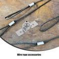 thumbnail image 1 of FONDOTIN Clothesline Line Tightener Cable Clamps U Bolt Silver 1 Set For Cables and Ropes, 1 of 8