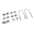 thumbnail image 1 of Antenna Mast Clamp Strong and Secure, Versatile Mounting, All Weather, Easy Installation for Mast with Double Antenna Mast Clamp Kit Iron V Jaw Block, U Bolts, 1 of 7