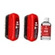 thumbnail image 2 of Cepillo de limpieza de película de aceite automotriz, tablero de limpieza de vidrio multifuncional Cepillo rojo de 2pcs, 2 of 9