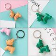 thumbnail image 3 of Shisuyan 2Pcs Dog Pendant Key Ring Key Decoration Assorted Color Bag Ornament For Friends And Couples, 3 of 9