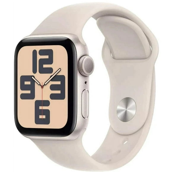 REFURBISHED - Apple Watch SE 2 (2023) 44mm (GPS) - Starlight Aluminum - Starlight Sport Band- Size:M/L - (MXEF3LL/A/A | MXEF3CL/A/A)