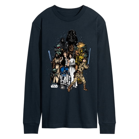 Star Wars - Character Collage - Men's Long Sleeve Graphic T-Shirt