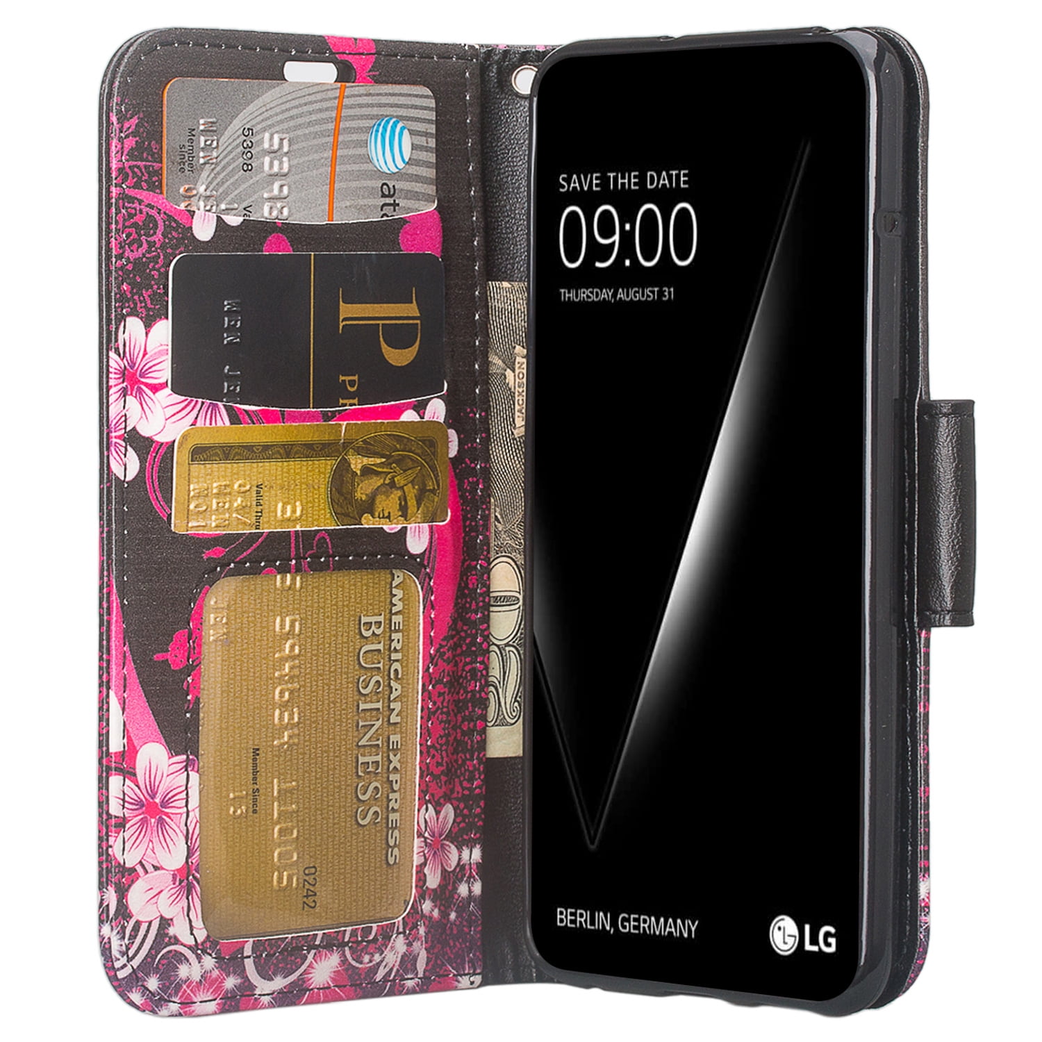 Sumaclife Protective Hybrid Design Case for LG V30 Exact Perfect Fit