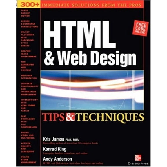 Pre-Owned HTML & Web Design Tips & Techniques (Paperback) 0072193948 9780072193947