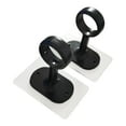 thumbnail image 3 of CoudarTitie 2 Pieces Ceiling Curtain Rod Brackets Closet Poles Hangers for Bedroom Hotel Black, 3 of 9