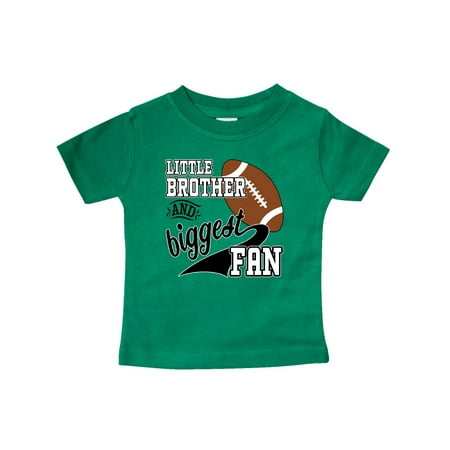 

Inktastic Little Brother and Biggest Fan- football player Gift Baby Boy T-Shirt