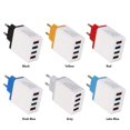 thumbnail image 2 of 4 USB Color Travel Charger 3A Phone Fast Charging Charger EU Plug Adapter, 2 of 9