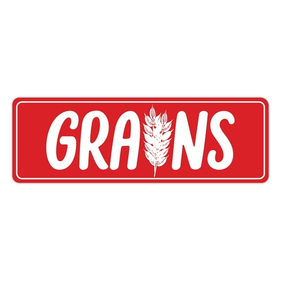 Signs ByLITA Standard Grains Sign (Red) - Large