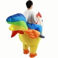 thumbnail image 2 of Inflatable Costume Adult, Riding Chicken Costume For Men/Women, Blow Up Ride On Rooster, Funny Halloween Costumes Adult Christmas Holiday Party Suit, 2 of 6
