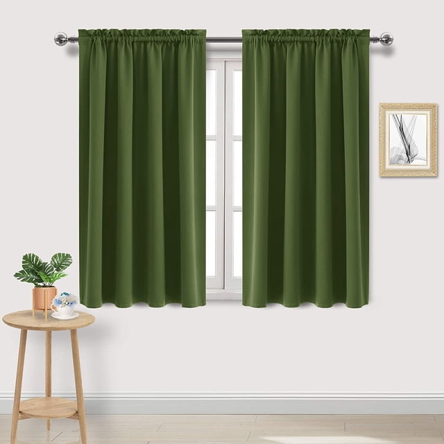 Cortinas DWCN con aislamiento térmico Blackout de 97 x 114 cm, juego de 2