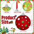 thumbnail image 4 of Adornos de bolas de Navidad Zeyune, 5 cm, rojo y verde, 16 unidades, 4 of 6