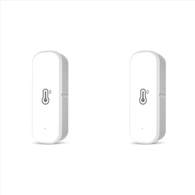 2X Sensor de Humedad y Temperatura ZigBee, Higrómetro Inteligente, Termómetro, Monitoreo Remoto y Alertas para el Hogar Inteligente