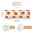 thumbnail image 3 of Balery Popcorn Funda Protectora para Almohada Corporal de Algodón Hipoalergénico con Cierre(55 x 21 pulgadas), Almohadas No Incluidas, 3 of 6