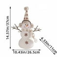 thumbnail image 2 of Christmas Decorations, Christmas Short Hat Snowman Doll 2023 Desktop Decoration Ornaments Christmas Scene Layout Kindergarten Ornament Christmas Ornament Packs, Christmas Desktop Ornament, Home Decor, 2 of 3