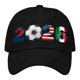 thumbnail image 1 of CaiYueKe 2026 Soccer Football Cap Adjustable Washed Cotton Low Profile Unstructured Baseball Hat for Men Women Supporters Fans Outdoor Sun Protection Casual Wear Game Day Tailgate Party, 1 of 3