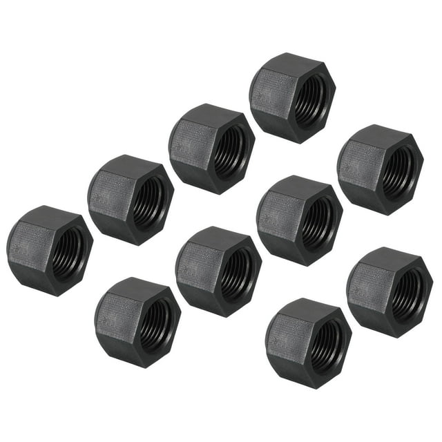 Uxcell Plastic Flare Cap Female Thread 5Pcs 45 Degree SAE Flare Tube Fitting Valve Cap 3/8" 10