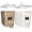 Gray, variant on Black Plastic Food Storage Canisters, 2 Piece 11L Set, For Pantry Kitchen Organization