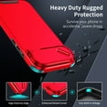 thumbnail image 2 of Allytechgroup Magnetic Case for iPhone Air, Include 1x Screen Protector Sliding Camera Lens Protector Compatible with MagSafe Shockproof Anti-Scratch Slim Fit Phone Case for Women Men, Red, 2 of 9