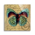 thumbnail image 1 of Butterfly Vivid Green Script 24 x 24 Glass Wall Hanging Sign, 1 of 4