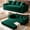 Green, variant on Liaroo 78" Loveseat BonelessConvertible Sofa Bed, Folding Floor Futon Sleeper Couch Bed, Pull Out Sofa with 4 Pillows for Living Room, Bedroom, No Assembly Required