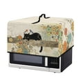 thumbnail image 2 of FOR U DESIGNS Cat Flower Tree Pattern Microwave Oven Dust Cover Stain Resistant Lid for Air Fryer Toaster Oven Dust-Proof Kitchen Appliance Covers, 18.25 x 14.5 x 11 inch-L, 2 of 8