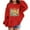Red, variant on WOYY Toddler Girls 2026 New Year Hoodie Letter Print Kids Hooded Sweatshirt, Sizes 2-3T